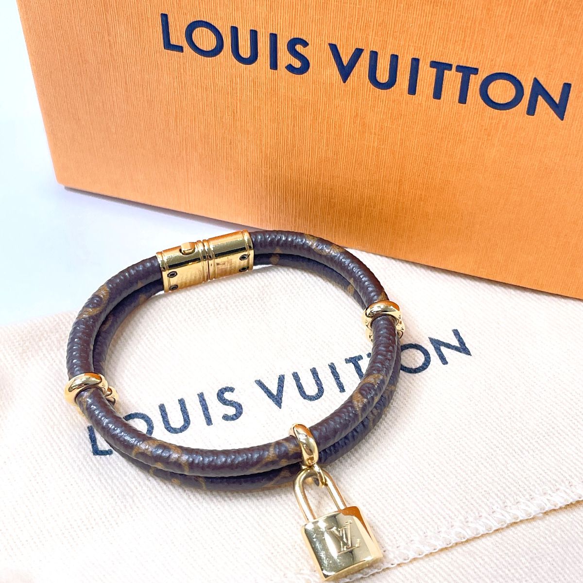 ルイヴィトン LOUIS VUITTON ブレスレット モノグラム ブラスレ キープ