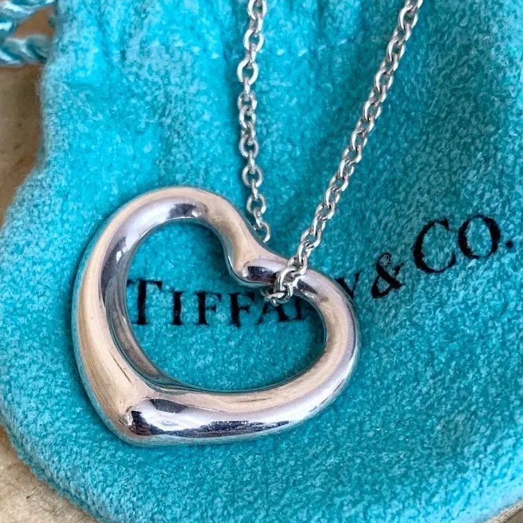 【美品】TIFFANY&CO. オープンハートネックレス　エルサプレッティ925 TIFFANY&Co. TIFFANY＆CO. エルサ・ペレッティ