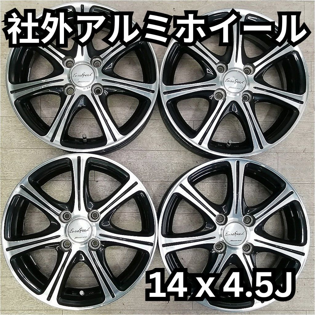 社外アルミ 14インチ 14x4.5J 43 100-4H 軽自動車用