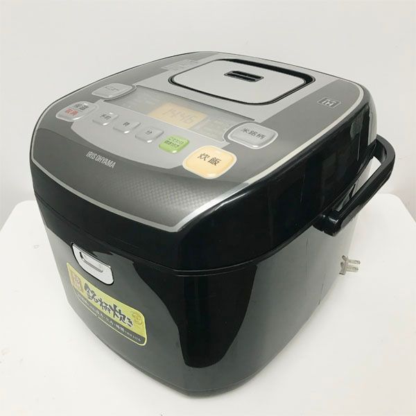 IRIS|アイリスオーヤマ RC-PD10-B 炊飯器 10合 一升 圧力 IH 40銘柄炊き 厚火釜 ブラック 2020年製 ●114046
