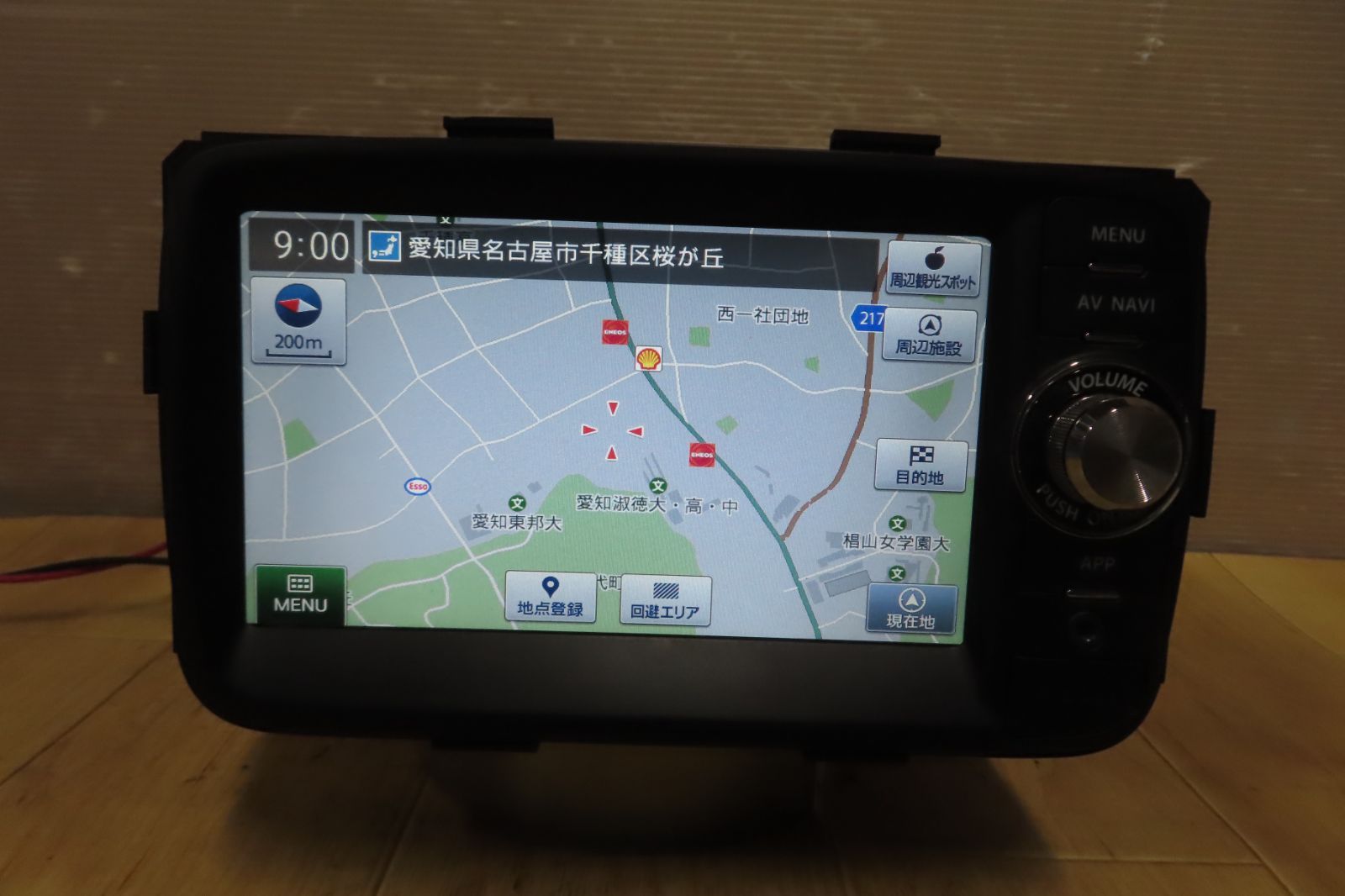 動作保証付☆V9308/スズキ純正 スペーシアMK32S メモリーナビ QY-1000