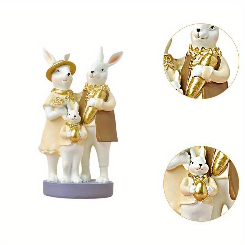 オブジェ 置物 ガーデンオーナメント ウサギの家族 うさぎ ラビット