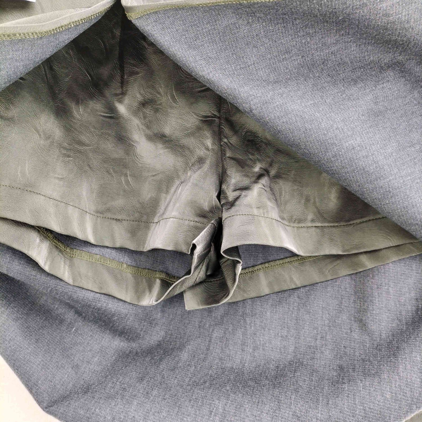 ゴスペル GHOSPELL Slit Millet Skirt フェイクレザースリット