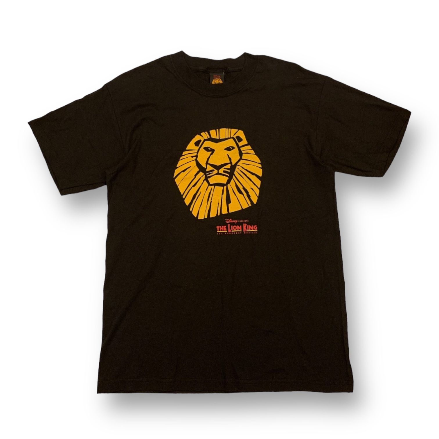 90-00s Disney “THE LION KING” S/S Graphic T-Shirt ディズニー ライオンキング  グラフィックプリントTシャツ 半袖 ブラック Mサイズ USA製 米国製 両面プリント ミュージカル ブロードウェイ公演 刺繍タグ