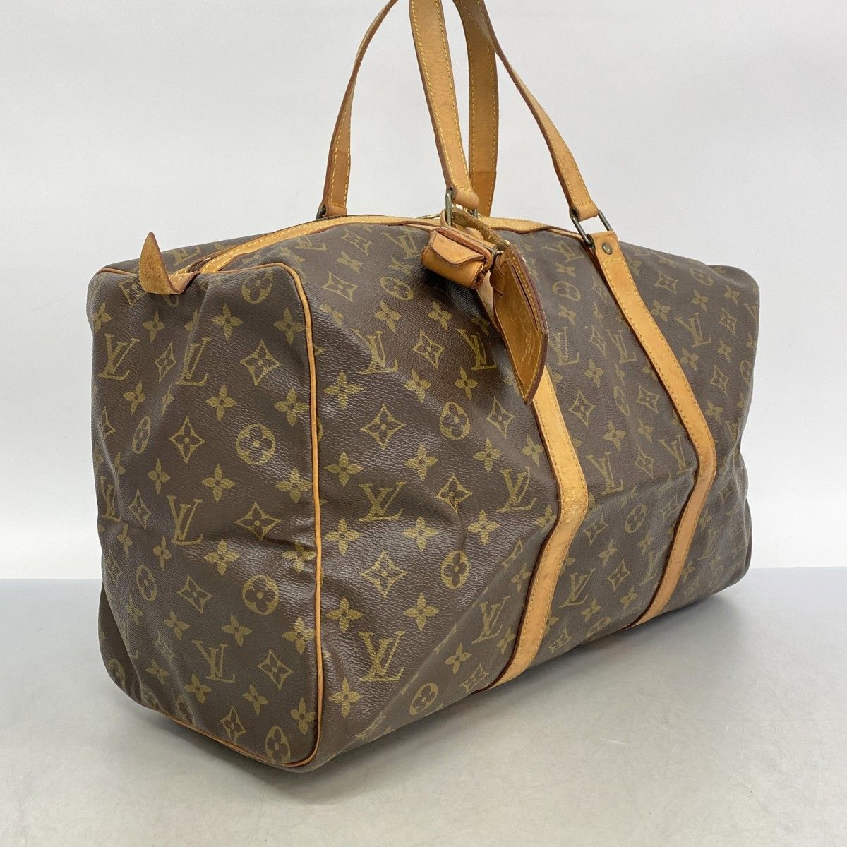 5md4198 ルイヴィトン ボストンバッグ モノグラム サックスプール45 M41624 ブラウン メンズ レディース ユニセックス