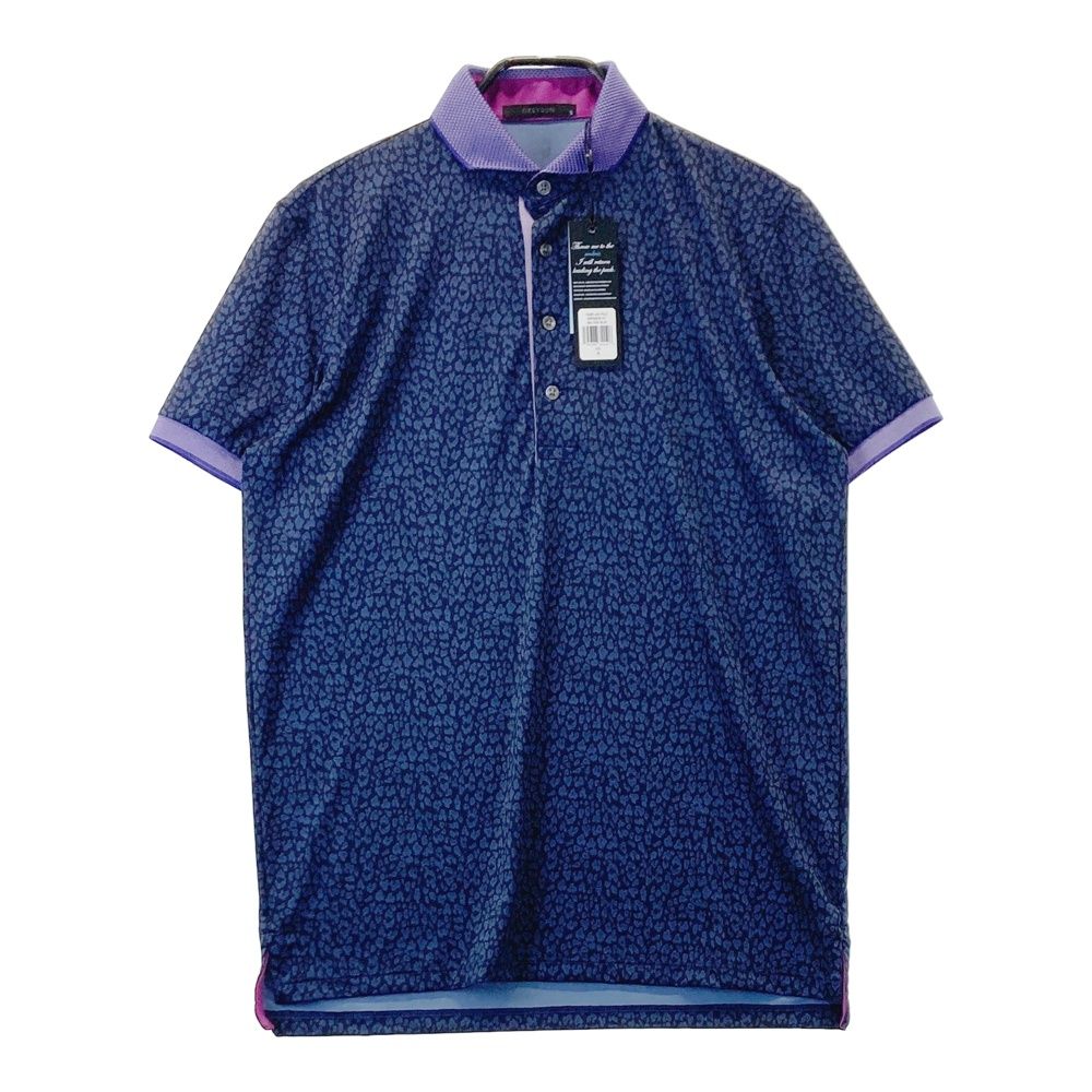 サイズ S GREYSON グレイソン MSP24K30 半袖ポロシャツ CAMO JAG ブルー系 240101516878 ゴルフウェア メンズ ストスト