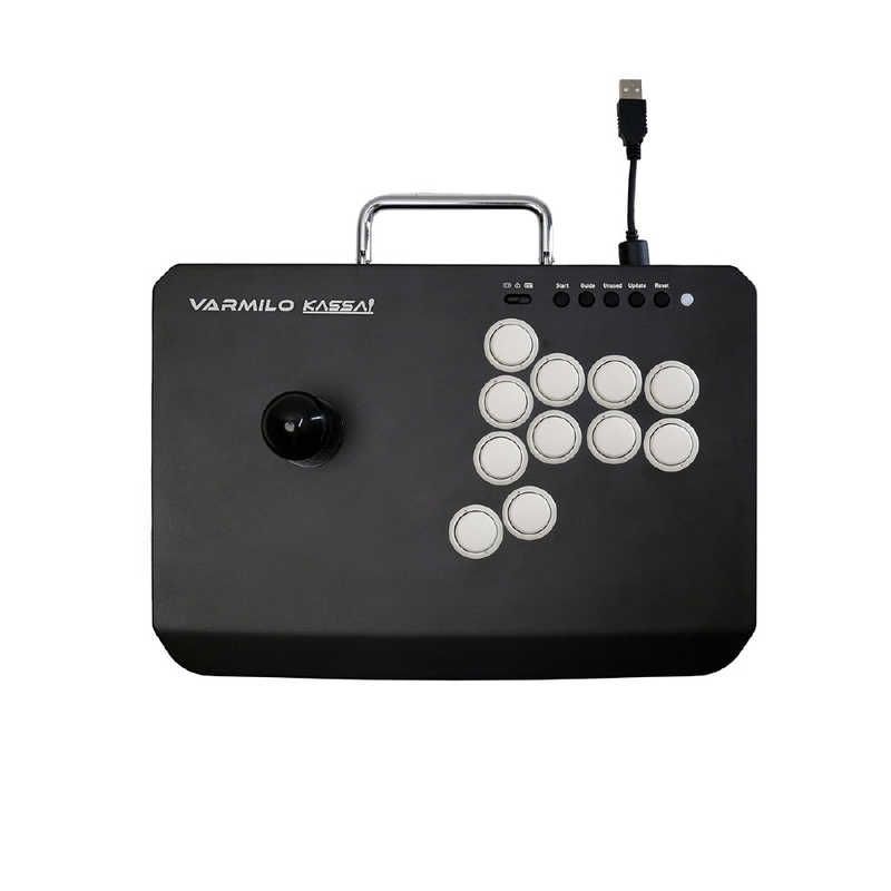 送料無料 ♥ 未開梱 Varmilo アーケード ジョイスティック 格闘ゲーム用 PC|PS4|PS5 VARMILO KASSAI USB|Windows|11ボタン Obsidian Black vm-kassai-black-ps