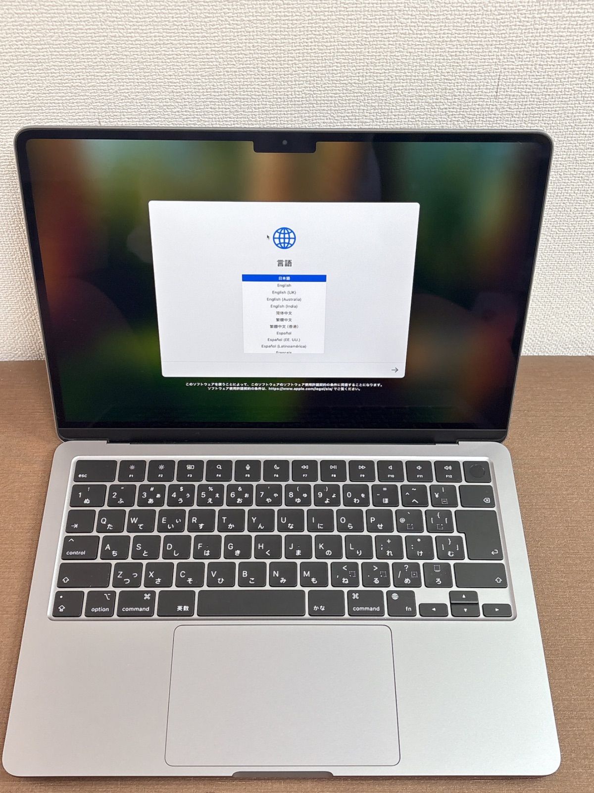 MacBook Air M2 (512GB/8GB RAM/スペースグレイ）