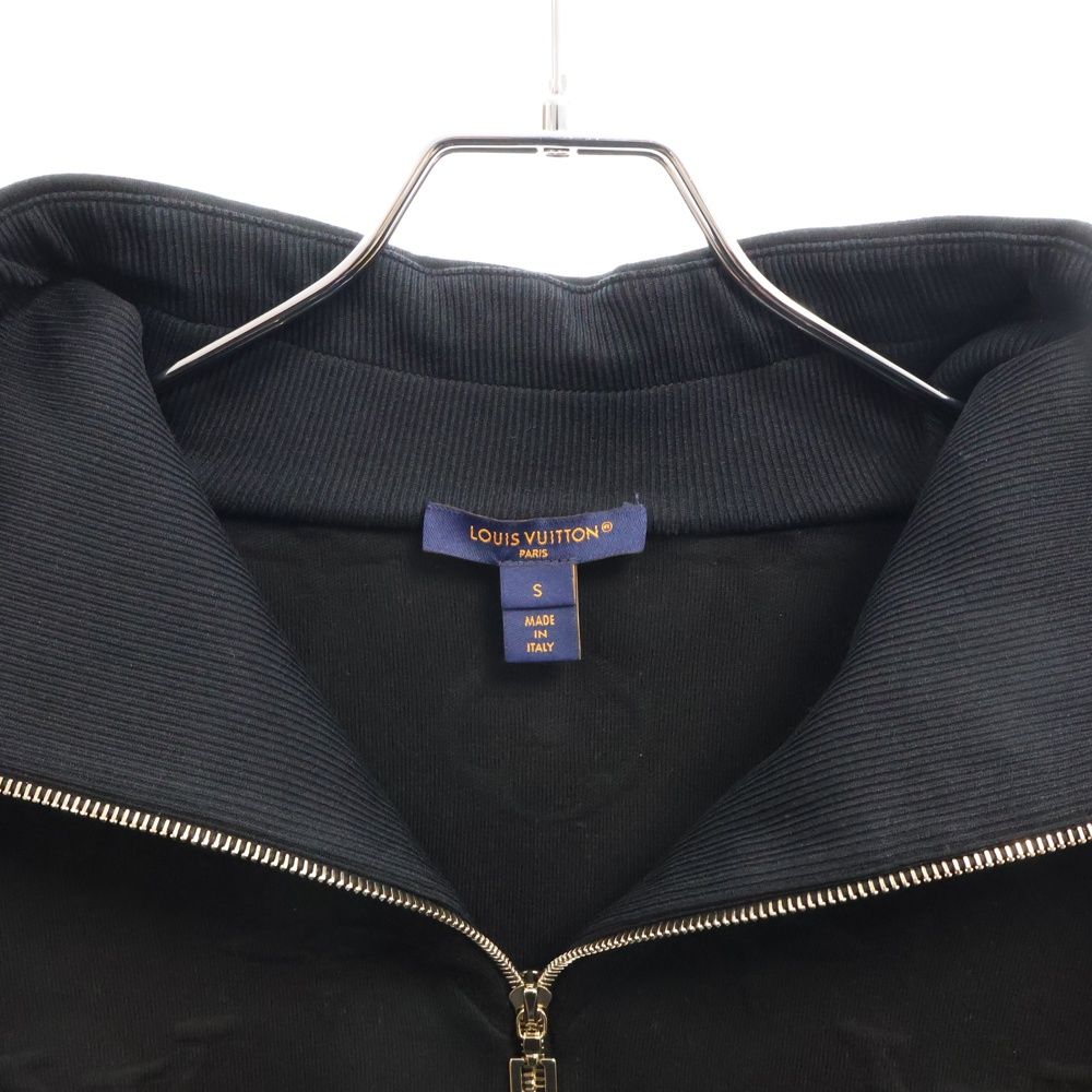 LOUIS VUITTON ルイヴィトン 25SS モノグラムエンボスド ハーフジップ ハイネックスウェット レディース ブラック RW251WW PVT FSKL15 LOUIS VUITTON - LOUIS VUITTON ルイヴィトン 25SS モノグラムエンボス