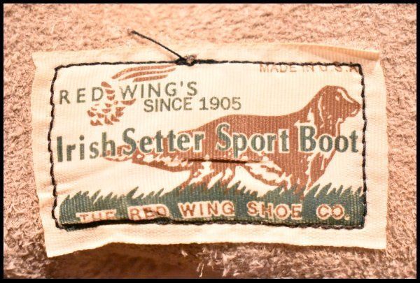 7E 犬タグ 99年 レッドウィング 8167 スエード アイリッシュセッター ラフアウト プレーントゥ ブーツ redwing HOPESMORE FJ148 WWW_MORNINGWALKER_COM
