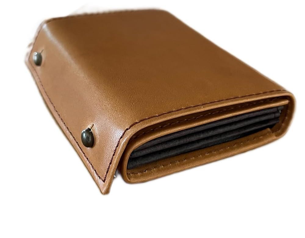 エムピウ 二つ折り財布 millefoglie P25 ミッレフォッリエ2 P25 BUSCHETO ブスケット BU.cognac