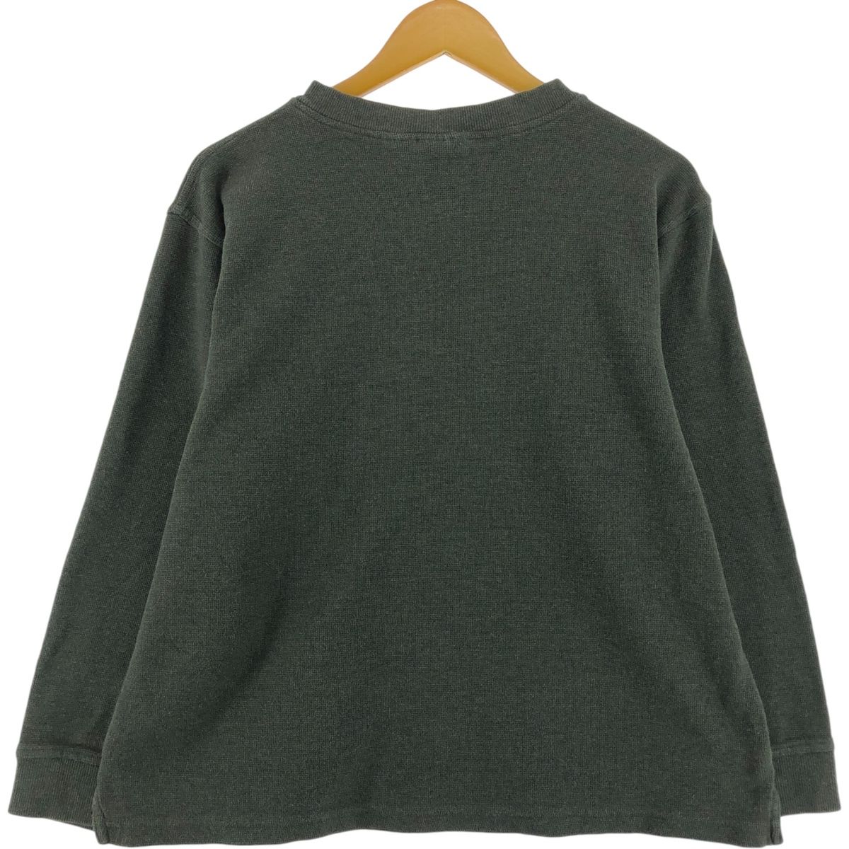 古着 エルエルビーン L.L.Bean ヘンリーネック サーマルロンT ワッフル 