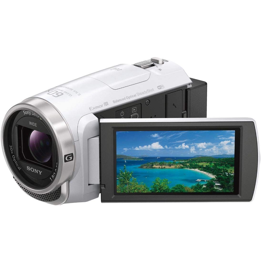 SONY ソニー ビデオカメラ Handycam HDR-CX680 ホワイト 内蔵メモリー64GB 光学ズーム30倍 HDR-CX680 W ホワイト セット無し