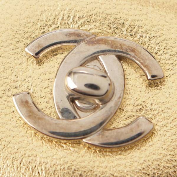 CHANEL シャネル　ココマーク　レザーバレッタ シャネル ココマーク レザー バレッタ ゴールド（CHANEL