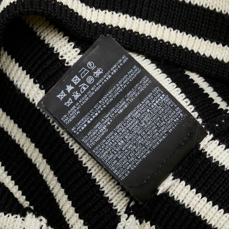 SAINT LAURENT - サンローラン ボーダー ニット サイズ：XS コットン レディース SAINT LAURENT 【1-0180861】 サンローラン ボーダー ニット サイズ：XS ホワイト ネイビー