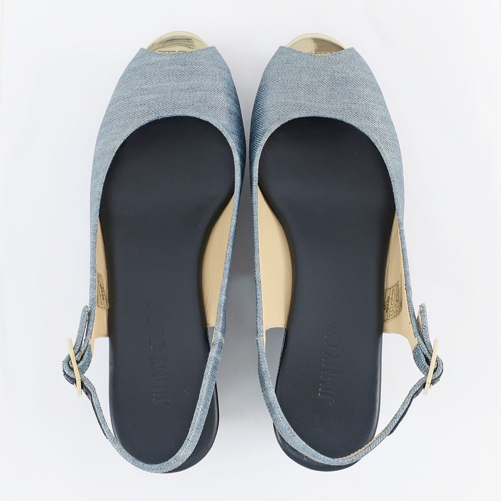 JIMMY CHOO デニム ウェッジサンダル JIMMY CHOO デニム ウェッジサンダル jimmy choo デニム サンダル
