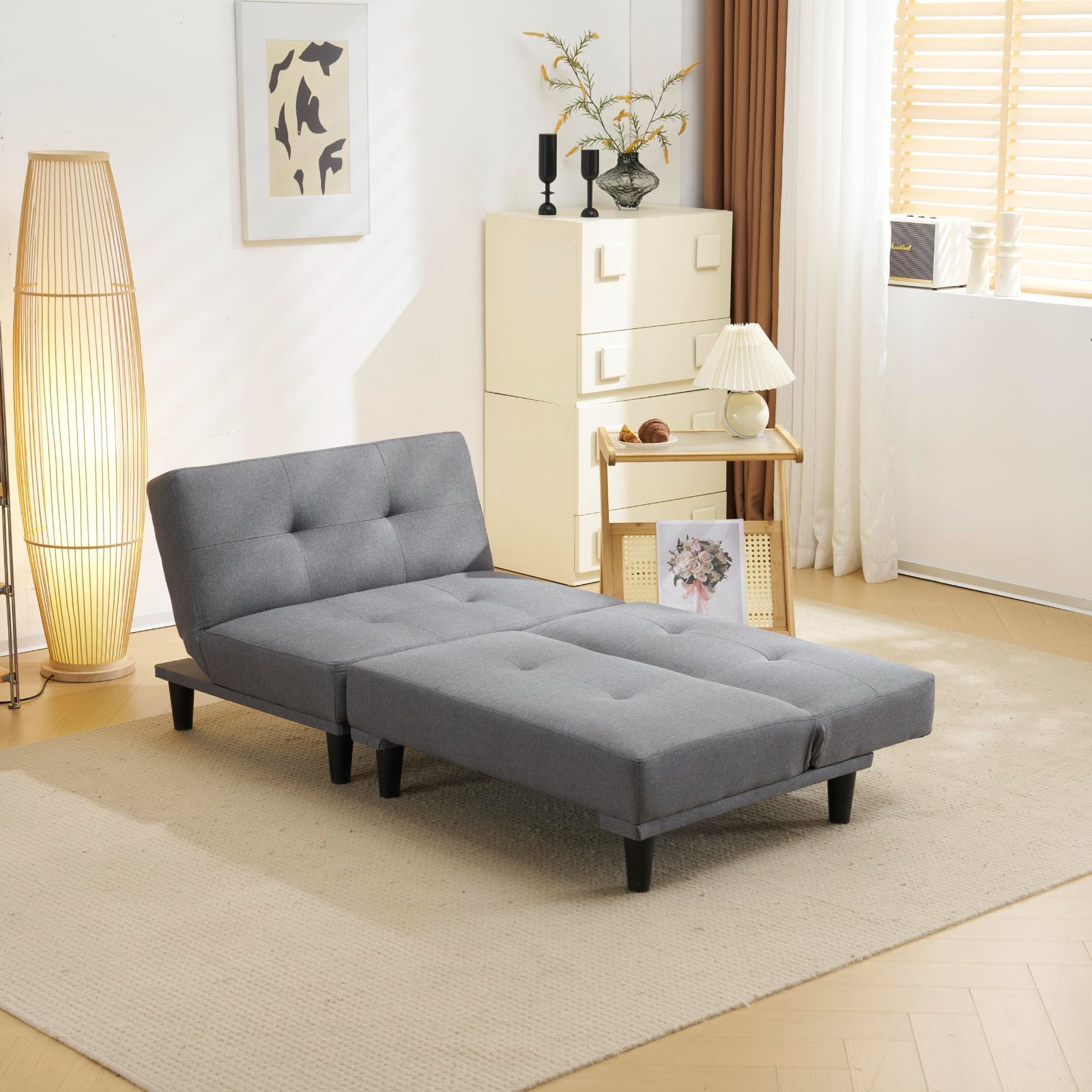 ソファベッド 2人掛け ローソファ ソファ ローソファー ファブリック ソファーベッド 2人掛け こたつ リクライニング ソファー ベッド ロータイプ ソファーベット オーエスジェイ OSJ グレー ファブリック NEXPOTALLINN_EU