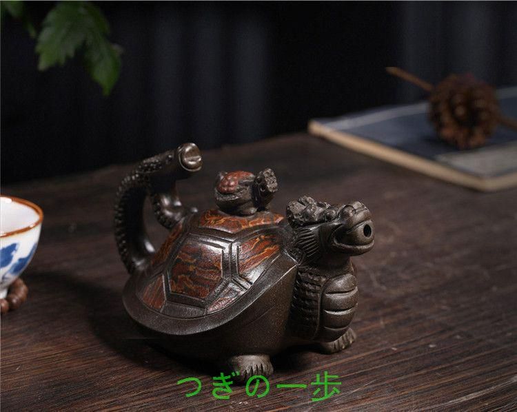 龍亀壺 紫泥急須・茶壺・茶道具置物・古置物 - メルカリ