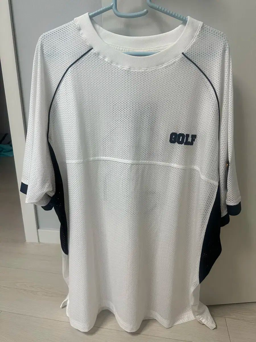 ゴルフ メッシュ 半袖Tシャツ ホワイト ゴールデンベア L