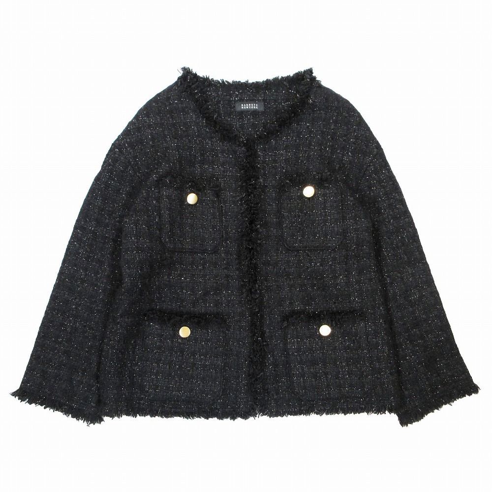 BARNEYS NEW YORK ツイード ノーカラー ジャケット セットアップツイードノーカラージャケット（2125595）｜BARNEYS NEW