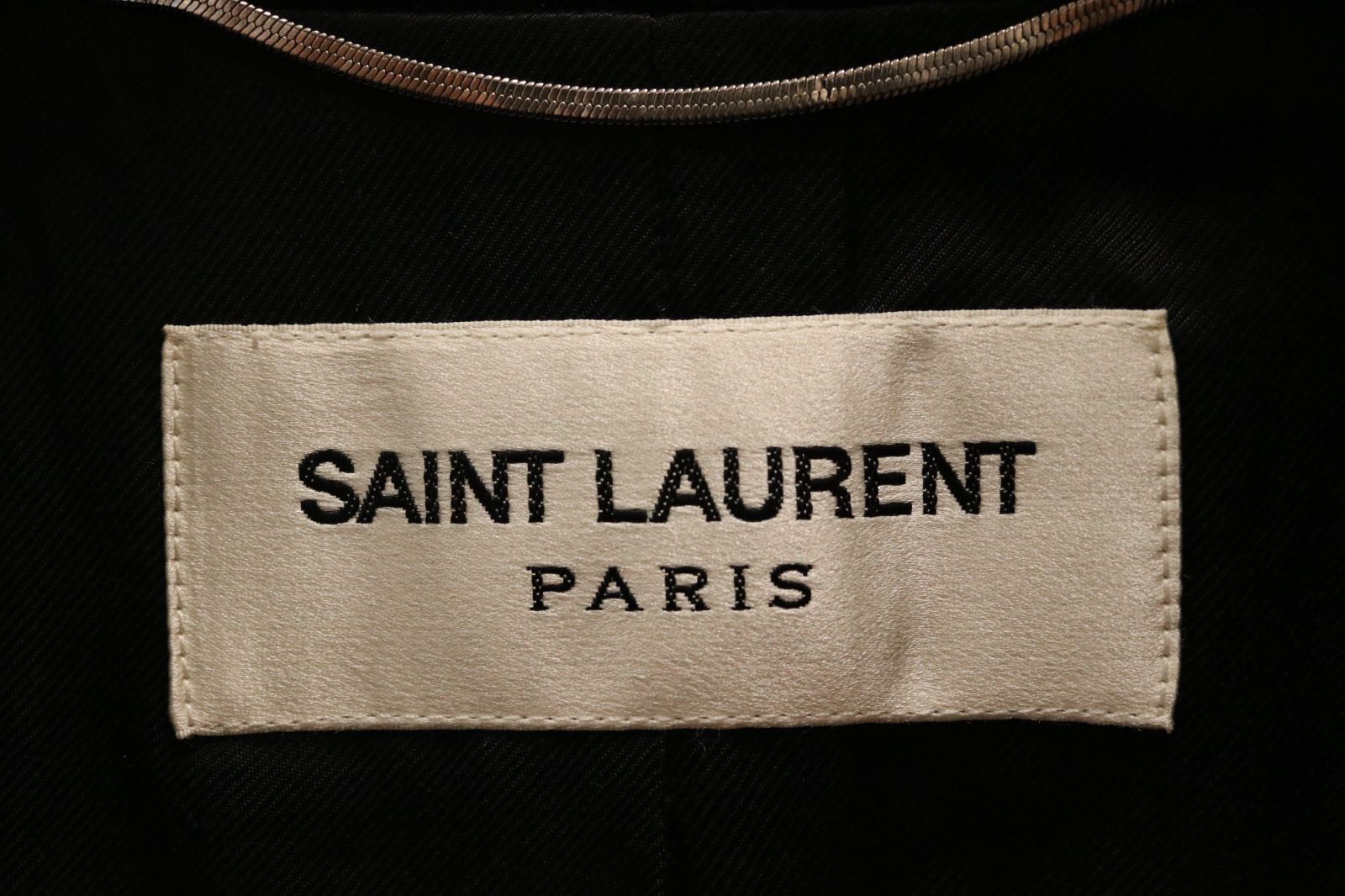 中古美品 SAINT LAURENT PARIS サンローラン Pコート エディ期 サイズ44 6ボタン ウール ブラック ケリングジャパン