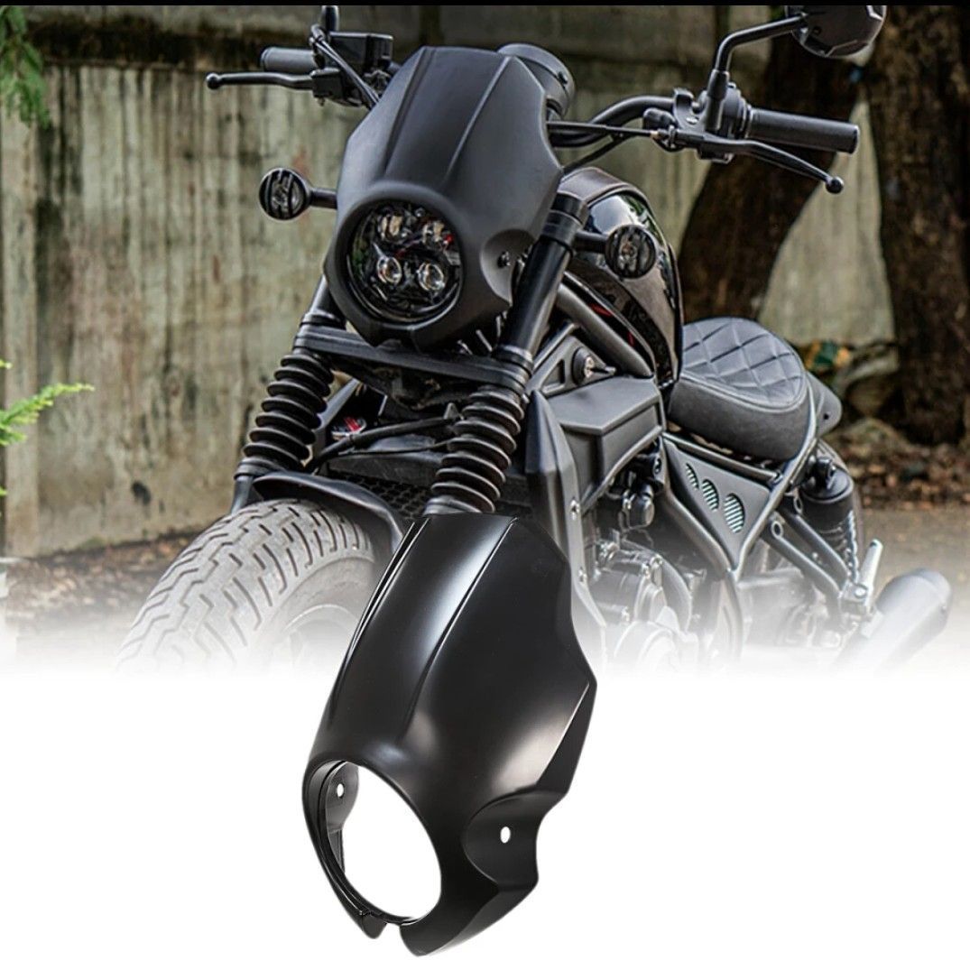 レブル ビキニカウル 250cc 500cc 1100cc ライトカバー 黒