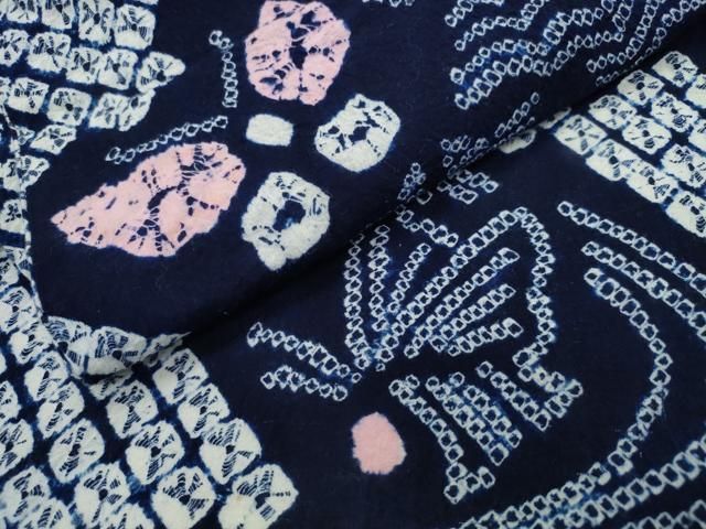 流水扇舞蝶文 綿