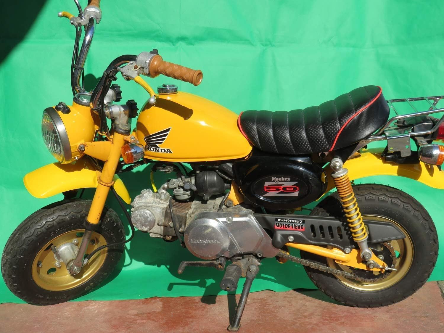 ホンダ モンキー カスタム シート タックロール タイプ レッド 