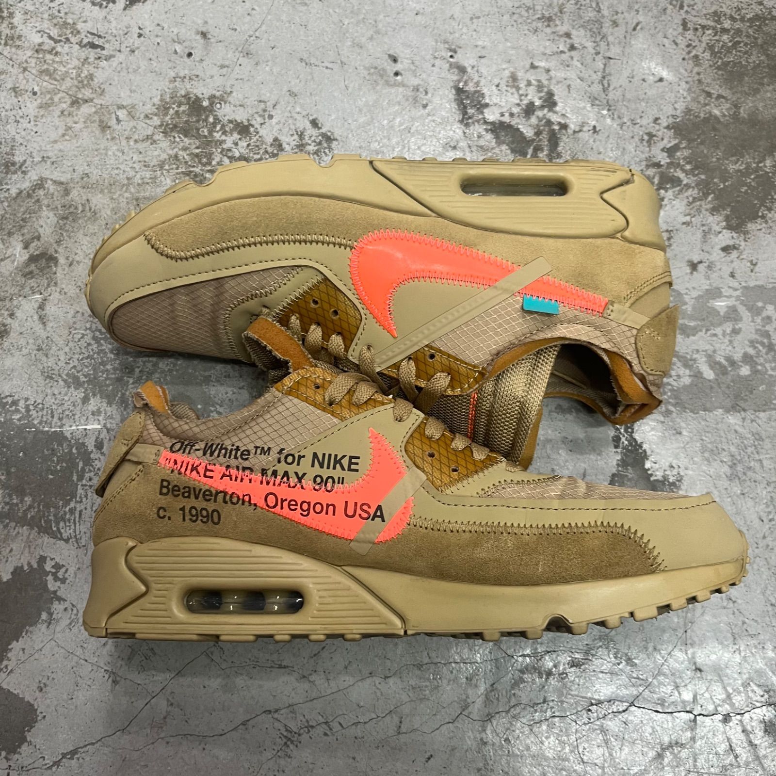 国内正規 Off-White NIKE Air Max 90 Desert Ore コラボ エアマックス