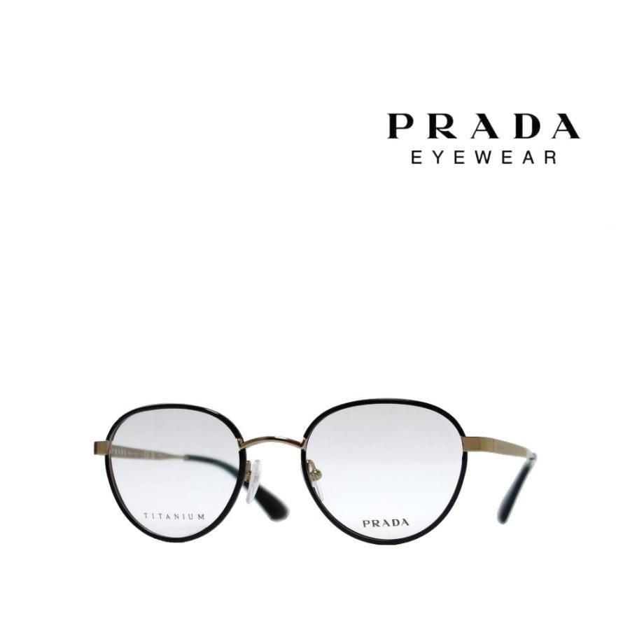 PRADA】 プラダ メガネフレーム PR57SVD 1AB-1O1 ゴールド・ブラック ...