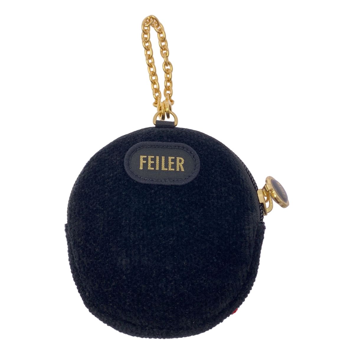 FEILER | フェイラー | 銀座本店 10周年記念 テントウムシ型 チャーム ポーチ | レッド|ブラック