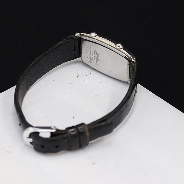 セイコー ノイエ 1E20-3A00 QZ 白文字盤 トノー型 ダブルフェイス