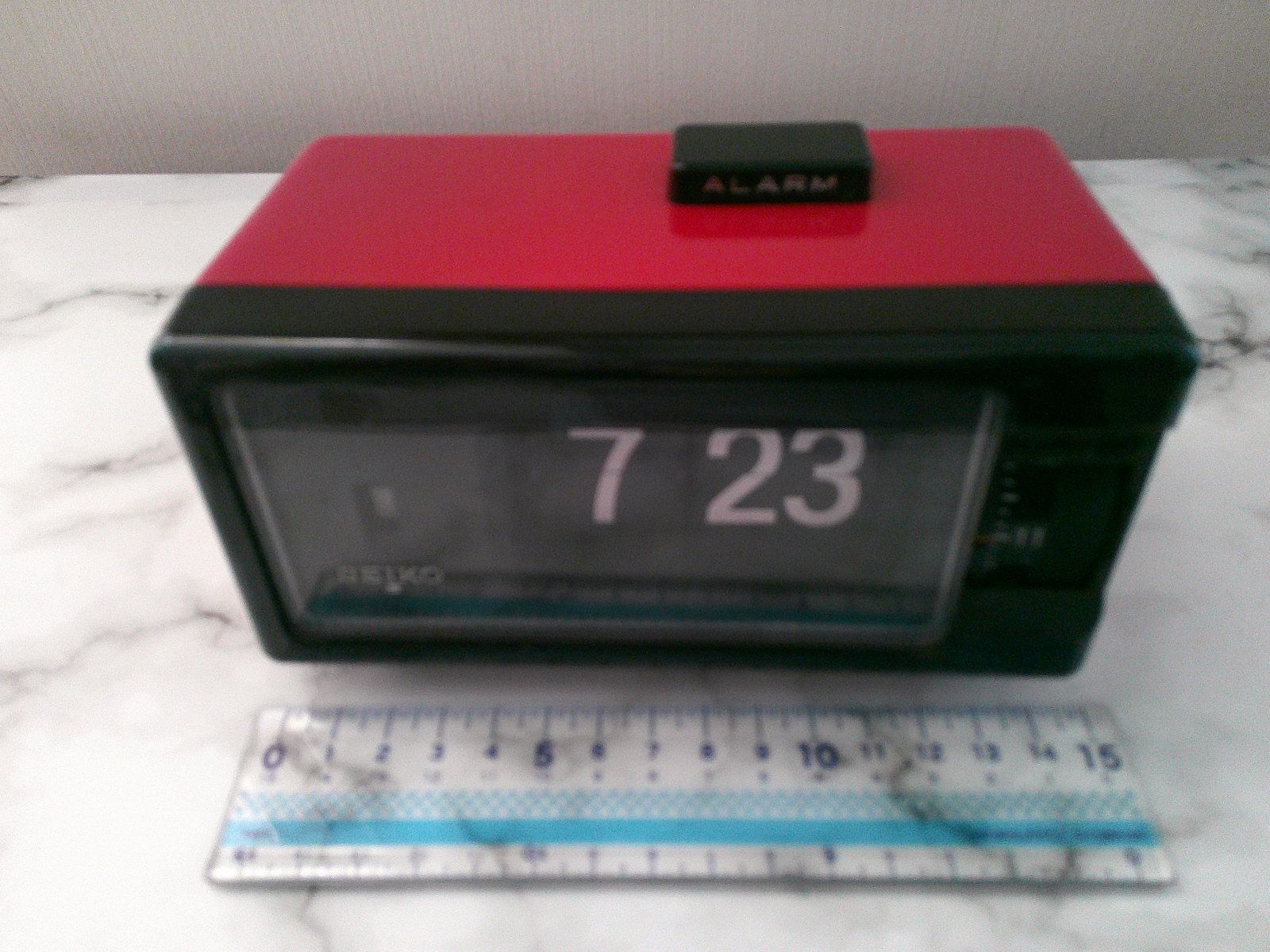 SEIKO パタパタ時計 昭和レトロ 50/60Hz RED&BLACK DP690T