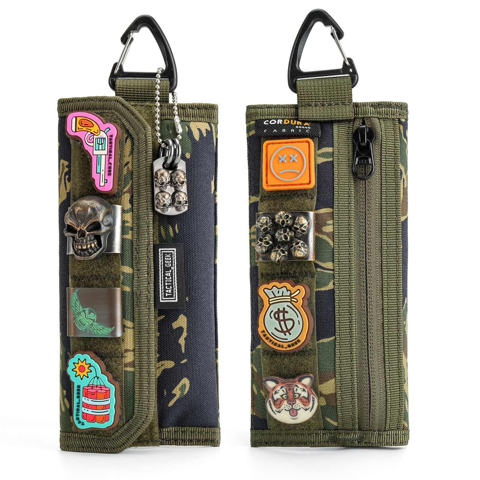 人気 TACTICAL GEEK Storage A2 ミニEDCポーチ、ナイロンベルクロ小銭入れ、多目的収納ポケット、男性