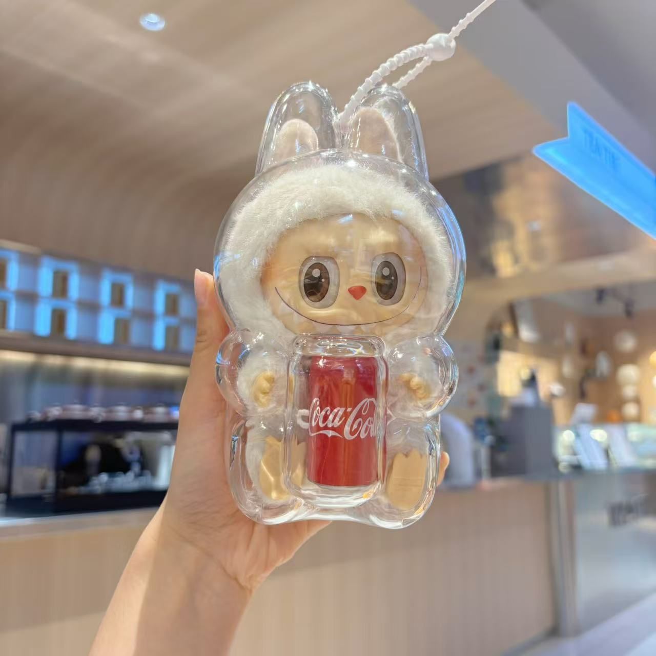labubu ラブブ　コーラ　コカコーラ　二体　箱無し　透明ケース付き labubu ラブブ コーラ コカコーラ 二体 箱無し 透明ケース付き