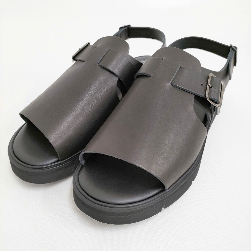 foot the coacher OPEN TOE SANDALS GLOXI CUT MEDIUM SOLE 8 1|2 定価41800円 サンダル 黒 メンズ フットザコーチャー 5-0415S♪