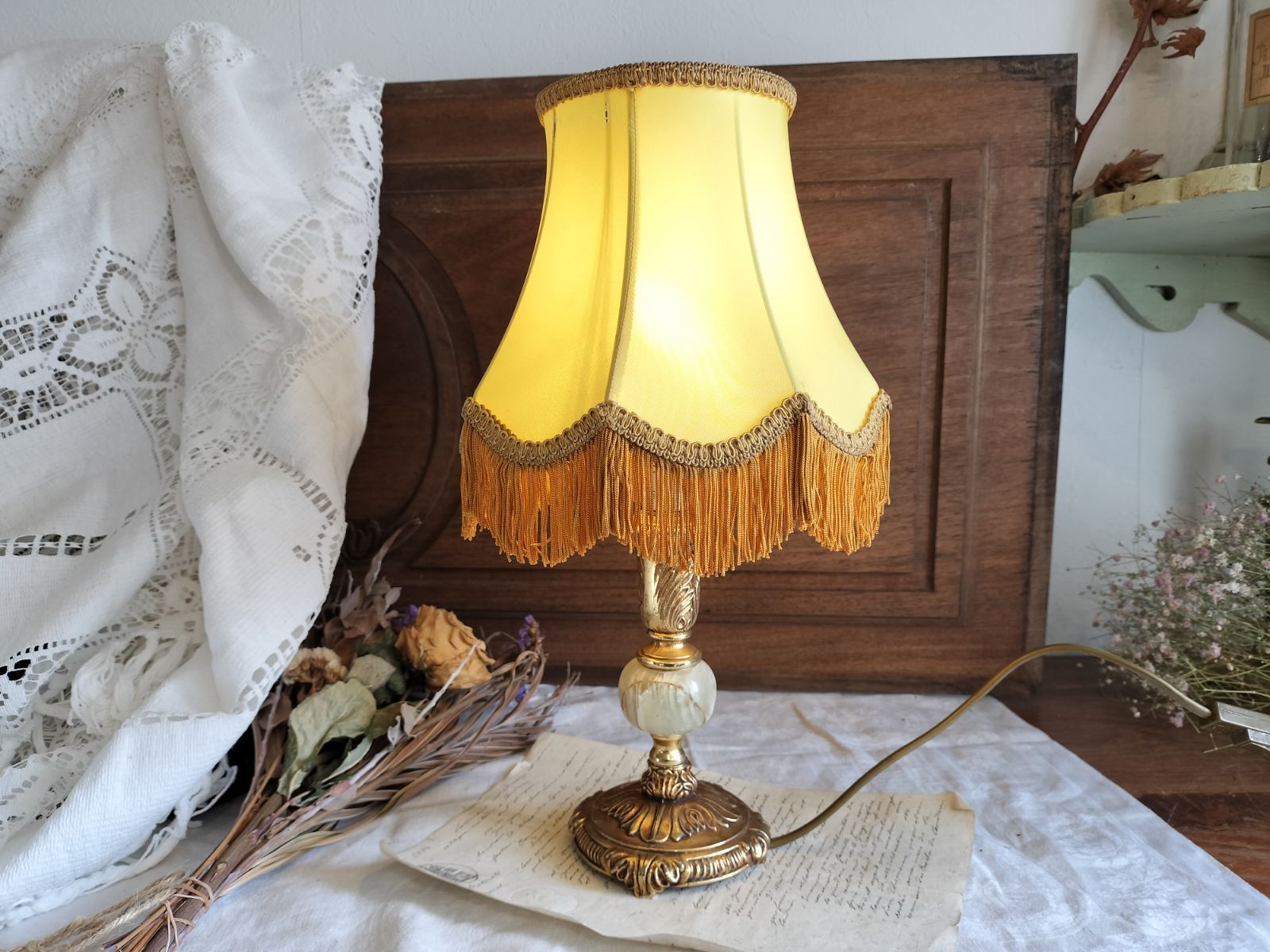 LED電球付きステンドグラステーブルランプ◇ORフロアランプデスク