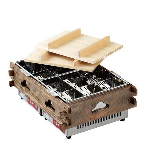 エイシン マイコン電気おでん鍋 6ツ仕切×2 CVS-8D |業務用| |