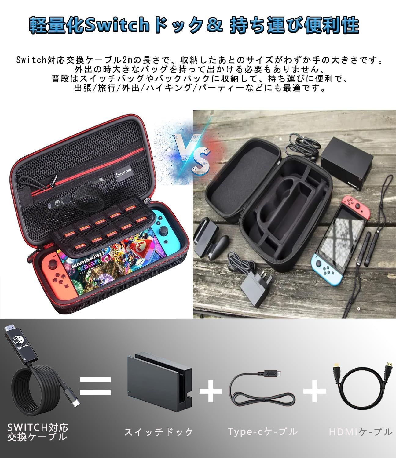 ニンテンドースイッチ【ドッグ・HDMIケーブル無し】 Switch ドックなし ニンテンドースイッチ hdmiケーブル Switch 2が