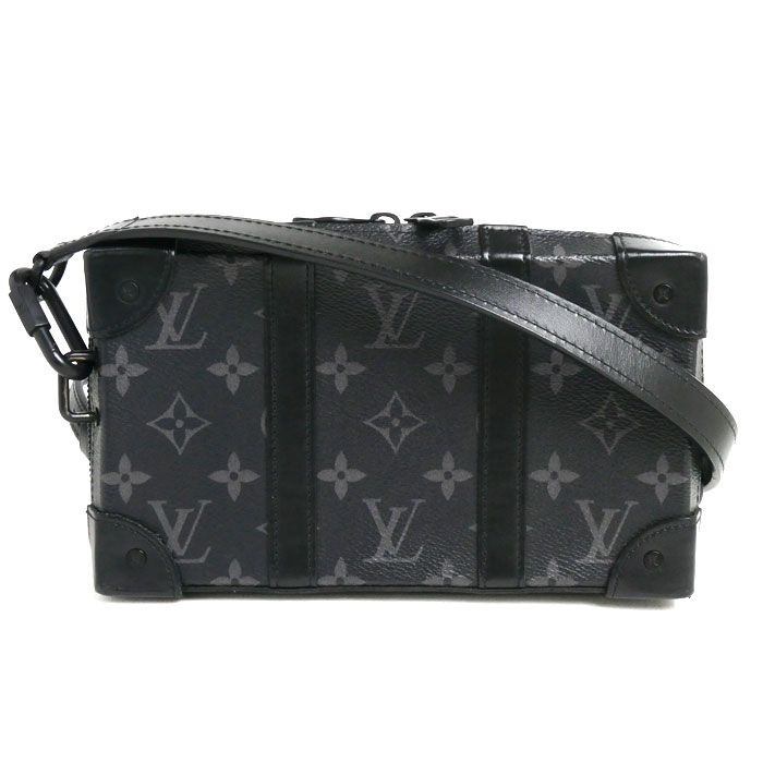 LOUIS VUITTON ルイ・ヴィトン ソフトトランク ウォレット ショルダーバッグ モノグラムエクリプス ブラック M69838 TA4260 メンズ 中古