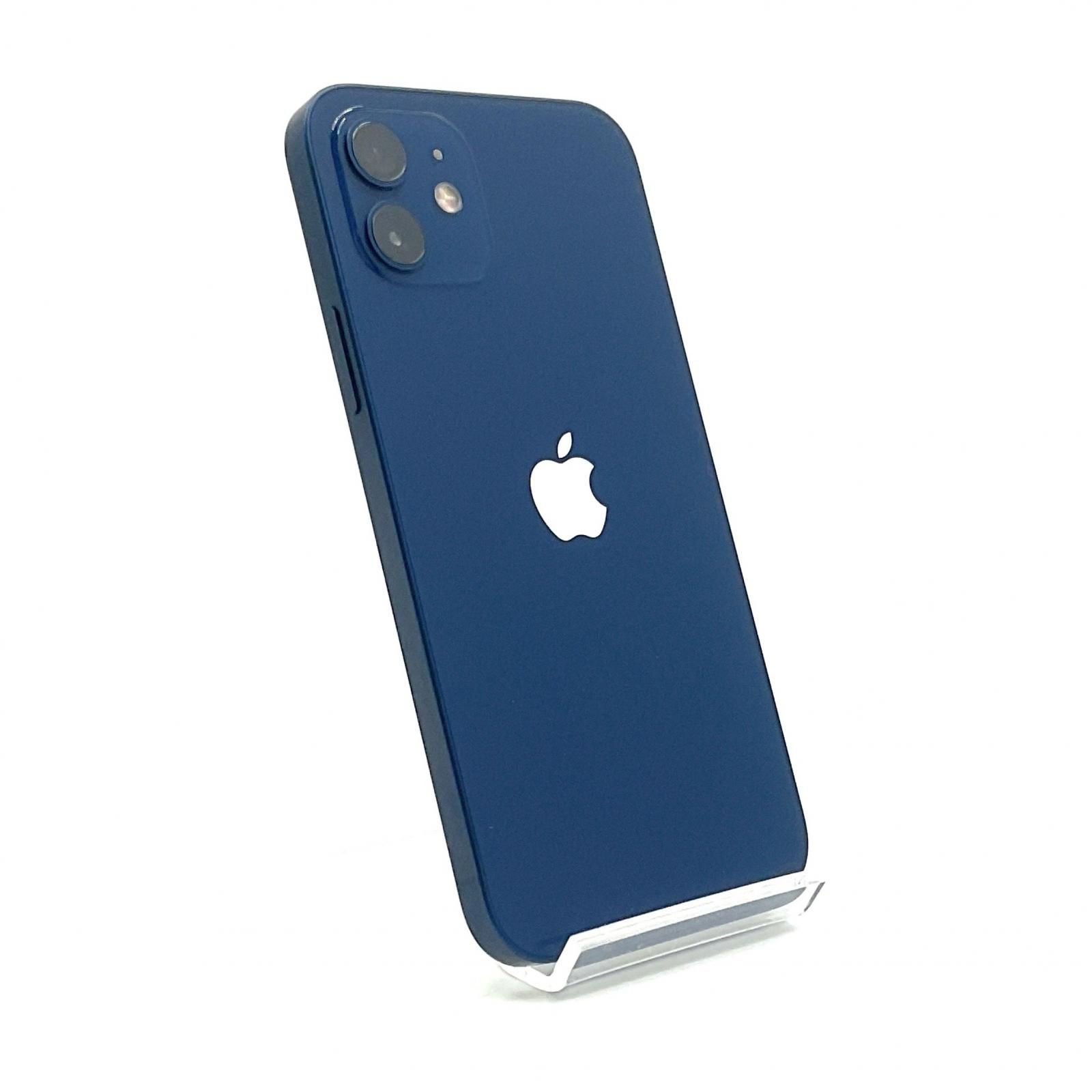 【全額返金保証】【最速発送】Apple iPhone 12 128GB ブルー docomo 白ロム 美品 動作確認済 85%