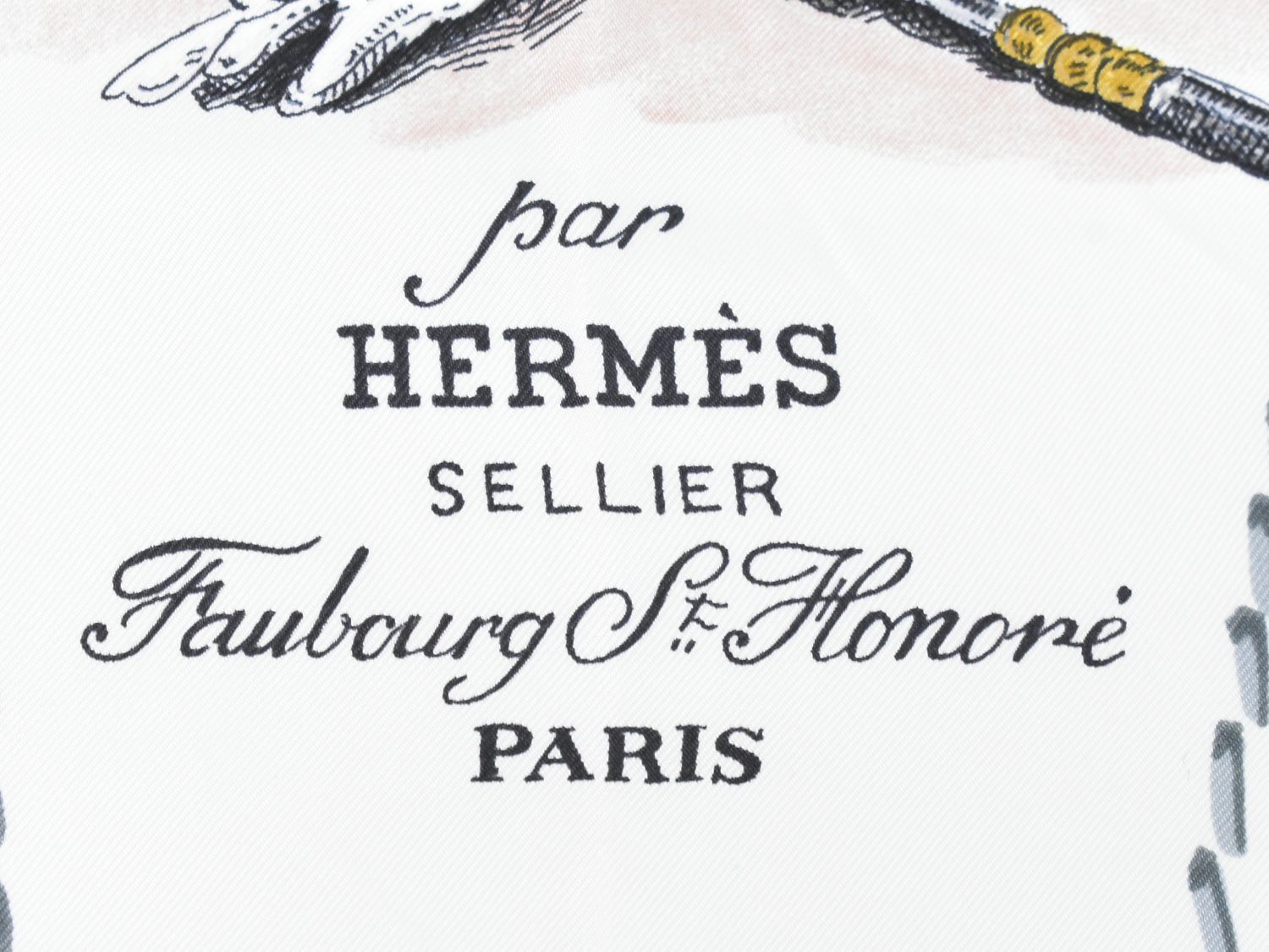 本物 エルメス HERMES スカーフカレ カレ90 CADRE NOIR ソユール騎士  