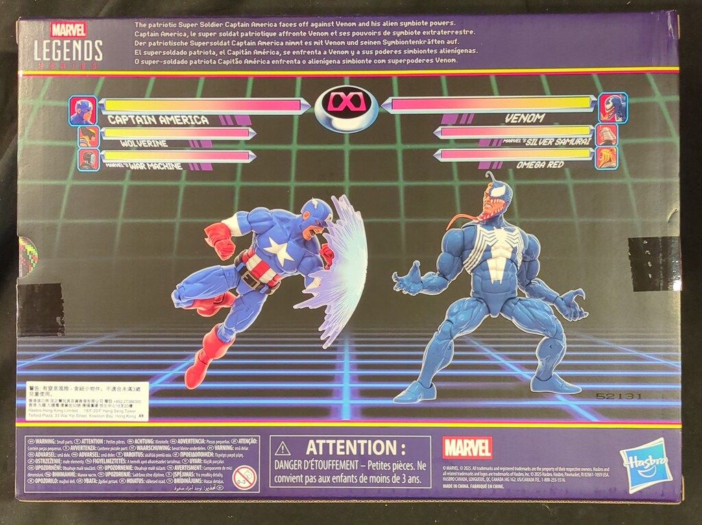 Hasbro マーベルレジェンド シリーズ ゲーマーバース キャプテン アメリカ VS ヴェノム