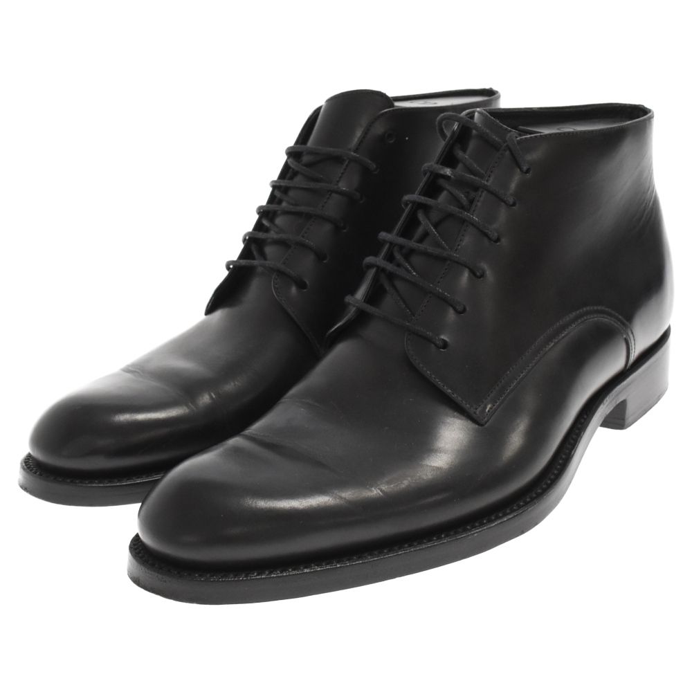 Dior HOMME (ディオールオム) チャッカ レザー ブーツ ブラック - メルカリ