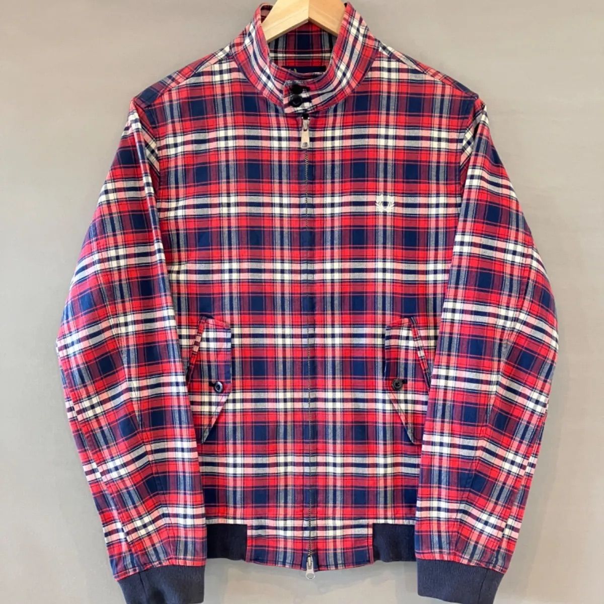 FRED PERRY フレッドペリー ジップアップ リブ ブルゾン タータン 