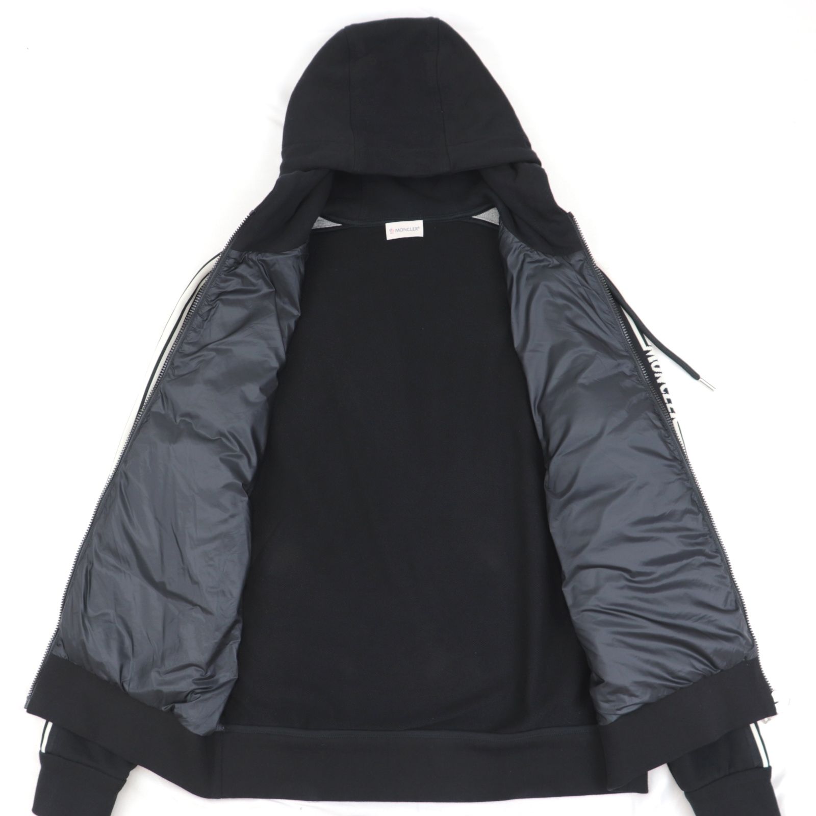 ⭐MONCLERスエット切替ハイブリッドパーカー⭐美品 ⭐MONCLERスエット切替ハイブリッドパーカー⭐美品 （【楽天市場