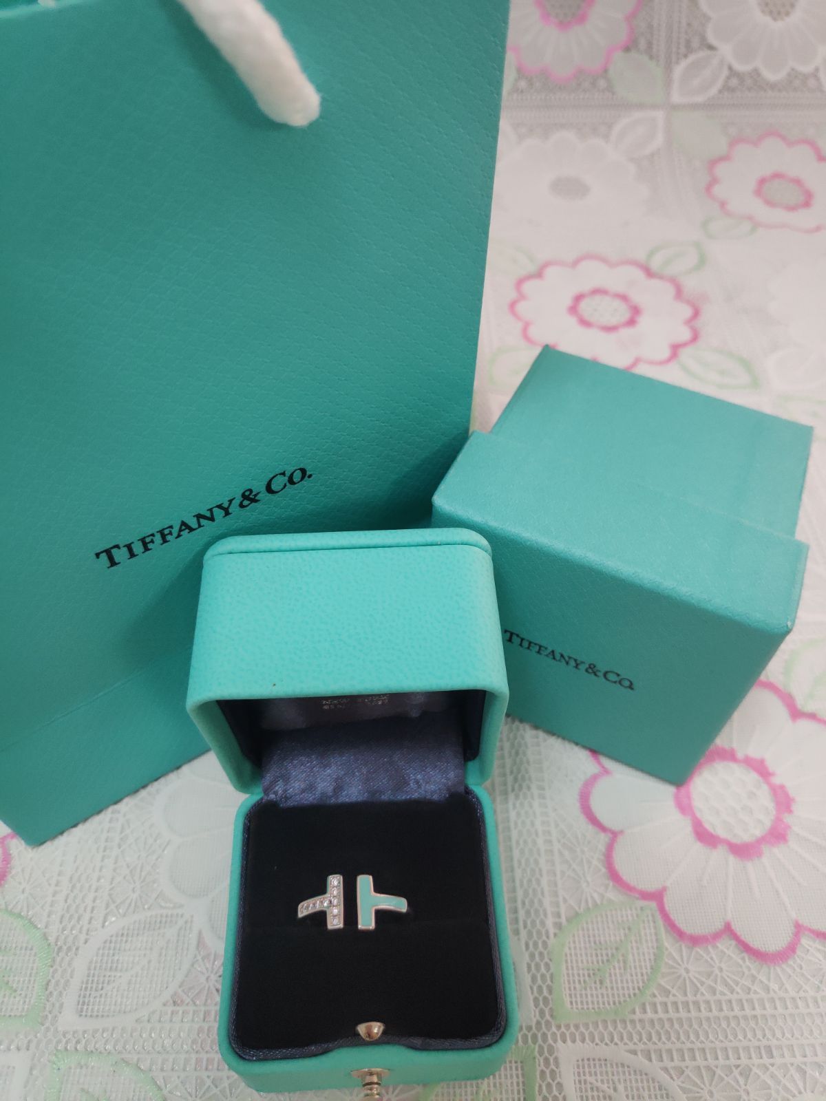 jugon♬︎❣️ティファニー☆シルバー&ターコイズ フラワーブローチ レア Tiffany & Co. - ティファニー ブローチ クマ アニマル シルバー