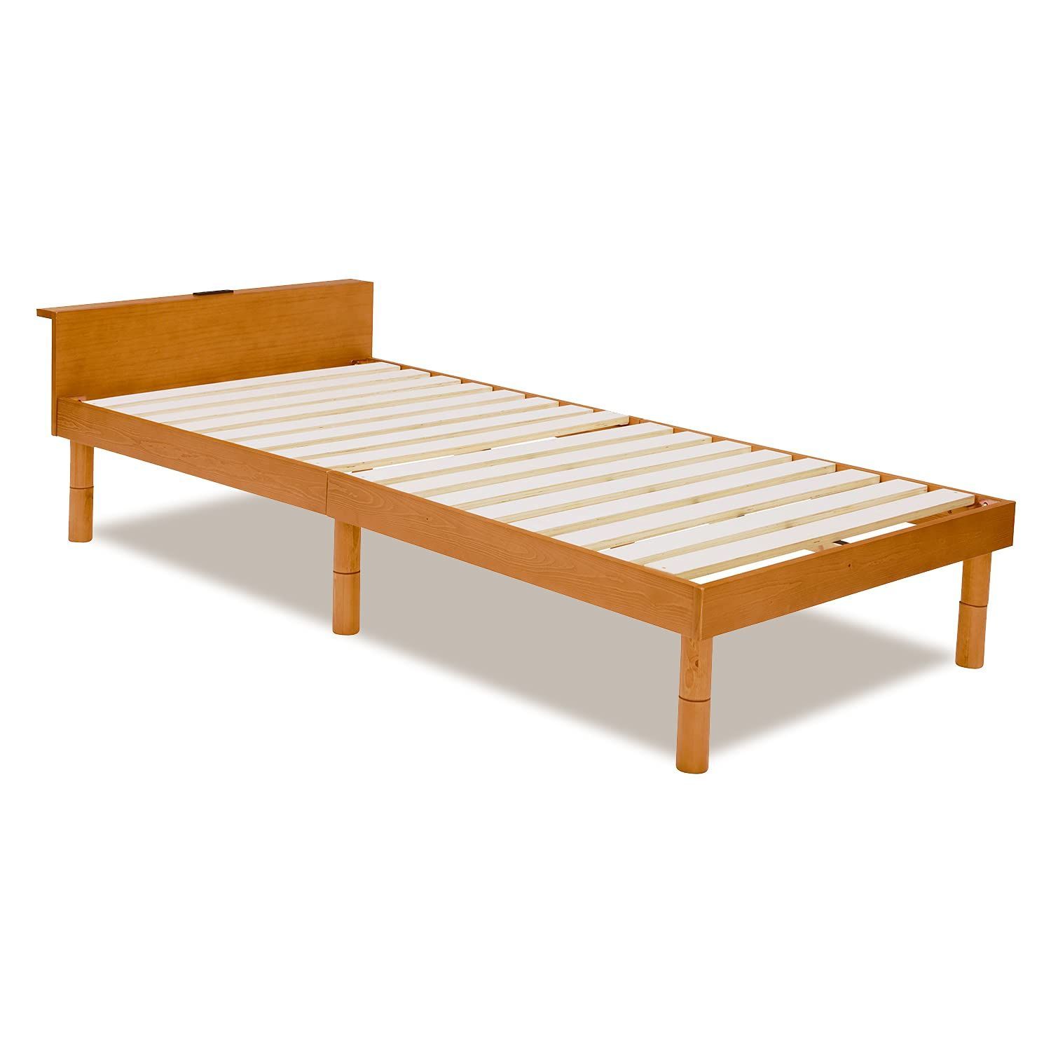 萩原 ベッド ベッドフレーム すのこベッド 高さ調節可能【ちょい置き