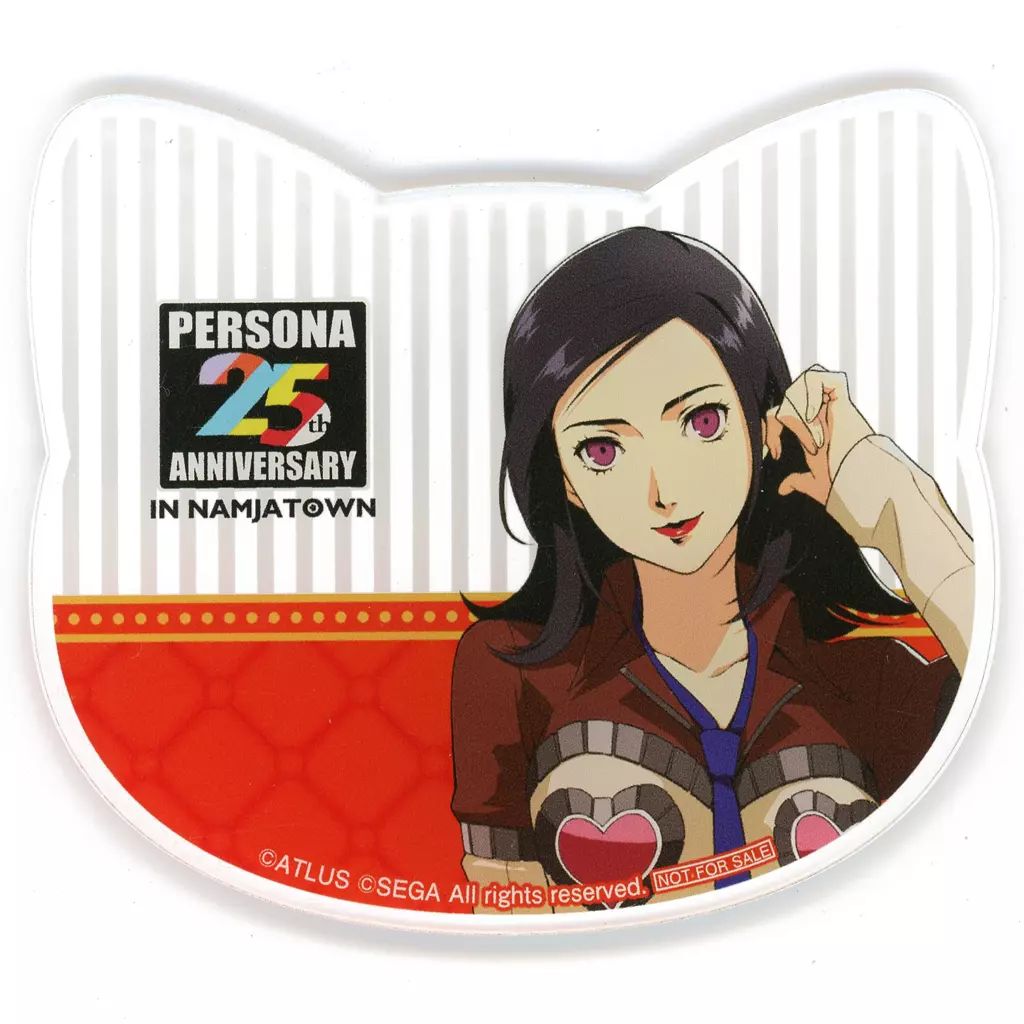 ペルソナ 25th in ナンジャタウン アクリルコースター ピアスの少年 主人公(ペルソナ4&frasl;等身) ねこ型アクリルコースター 25th