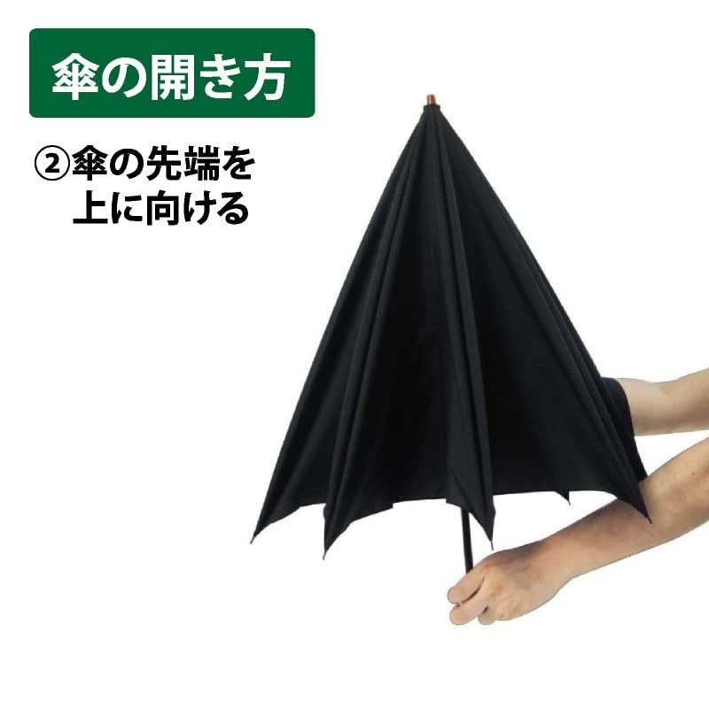 オカモト原宿店 丈夫な8本骨昔ながらの2段式60ｃｍ折りたたみ傘Lサイズ(紺) オカモト原宿店 折りたたみ傘 メンズ レディース 丈夫 軽量 8本骨